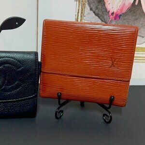 Authentic Louis Vuitton Mini Bag Wallet Epi Leather Coin Card Purse